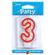 7.5cm Age Three Multi-Colour Polka Dot Candle (1)