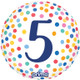 18 inch Colourful Confetti Age 5 Foil Balloon (1)