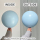 260 Macaron Baby Blue Kalisan Nozzle Up Entertainer Balloons (50)