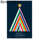 A pack of 50 Christmas striped tree message cards. A pack of 50 Christmas striped tree message cards.