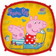 A  Peppa Pig reading character foil balloon, manufactured by Procos.