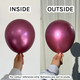 18" Reflex Fuchsia Sempertex Latex Balloons (6)