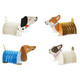 Dog shaped honeycomb decorations, manufactured by PartyDeco.