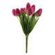 36cm Dark Pink Tulip Bunch