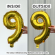 16 inch Gold Number 1 Foil Balloons (2)