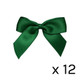 5cm Satin Ribbon Bows Bottle Green