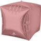 15" Cubez Rose Gold Foil Balloon (1) - UNPACKAGED