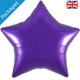 Oaktree 36 inch Purple Star Shaped Foil Balloon