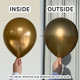 5" Gloss Gold Latex Balloons (50)