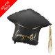 PartyDeco 17 inch Congrats Cap Foil Balloon