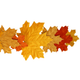 An Autumnal Orange Velvet Maple Leaf Garland, measuring approx. 1.5m!