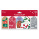 A pack of 40 modern Christmas assorted gift tags