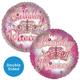 An 18 inch Birthday Princess Pink Foil Balloon, manufactured by Sensations.