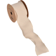 A spool of Beige Ruffled Ribbon, measuring approx. 4.5m.