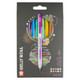 A Pack of 10 0.45mm Metallic Colours Retractable Gelly Roll Pens, manufactured by Sakura.