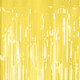 A 1m x 2m Light Yellow Foil Fringe Door Curtain, manufactured by PartyDeco.