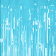 A 1m x 2m Light Blue Foil Fringe Door Curtain, manufactured by PartyDeco.