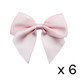 A pack of 10cm Blush Pink Satin Self Adhesive Ribbon Bows.