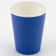 A pack of 8 Royal Blue Paper Cups, manufactured by Oaktree.