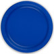 A pack of 8 Royal Blue Paper Plates, manufactured by Oaktree.