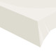 A White Plastic Tablecover, manufactured by Oaktree.