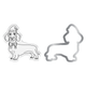 Santa Paws Dachshund Stamp and Die Set (2pcs)