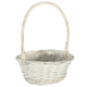 A White Round Basket, measuring approx. 28cm.