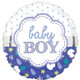 18 inch Baby Boy Scallop Foil Balloon (1)