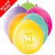 A pack of 10 9 inch 50th Birthday Neck Up Assortment Latex Balloons, manufactured by Unique. A pack of 10 9 inch 50th Birthday Neck Up Assortment Latex Balloons, manufactured by Unique.