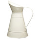 A 23cm Cream Zinc Jug. A 23cm Cream Zinc Jug.