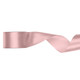 A spool of Light Dusty Rose Satin Ribbon, measuring approx. 50mm x 25m. A spool of Light Dusty Rose Satin Ribbon, measuring approx. 50mm x 25m.