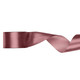 A spool of Dark Dusty Rose Satin Ribbon, measuring approx. 50mm x 25m. A spool of Dark Dusty Rose Satin Ribbon, measuring approx. 50mm x 25m.