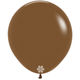 A bag of 25 18" Fashion Mocha Latex Balloons, manufactured by Sempertex Europe.