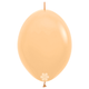A bag of 50 12" Pastel Matte Nude Link-O-Loon Latex Balloons, manufactured by Sempertex Europe.