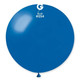 A 31" Metallic Ocean Blue Latex Balloon, manufactured by Gemar.