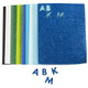 Blue & Green Foam Sheets Pack - 25cm x 14cm (12)