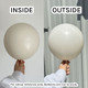 6" Retro White Kalisan K-Link Latex Balloons (50)