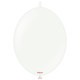 A Pack of 50 12" Standard White Kalisan K-Link Latex Balloons, manufactured by Kalisan.