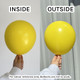 12" Standard Yellow Kalisan K-Link Latex Balloons (50)