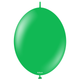 A Pack of 50 12" Standard Green Kalisan K-Link Latex Balloons, manufactured by Kalisan.