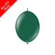 A Pack of 50 6" Standard Dark Green Kalisan K-Link Latex Balloons, manufactured by Kalisan.