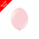 A Pack of 50 6" Macaron Pink Kalisan K-Link Latex Balloons, manufactured by Kalisan.