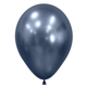 A pack of 50 12" Reflex Galaxy Blue Latex Balloons, manufactured by Sempertex.