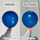 12" Crystal Blue Kalisan Latex Balloons (100)