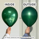 5" Metallic Emerald Green Kalisan Latex Balloons (50)