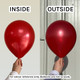 11" Metallic Red Kalisan Latex Balloons (50)