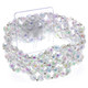 A Clear Iridescent Corsage Bracelet.