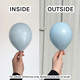 13" Marshmallow Powder Blue Gemar Latex Balloons - Maxi Bag (250)