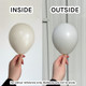 19" Marshmallow Linen Gemar Latex Balloons (25)