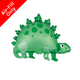 A 9 inch Green Stegosaurus Foil Balloon, manufactured by Unique.